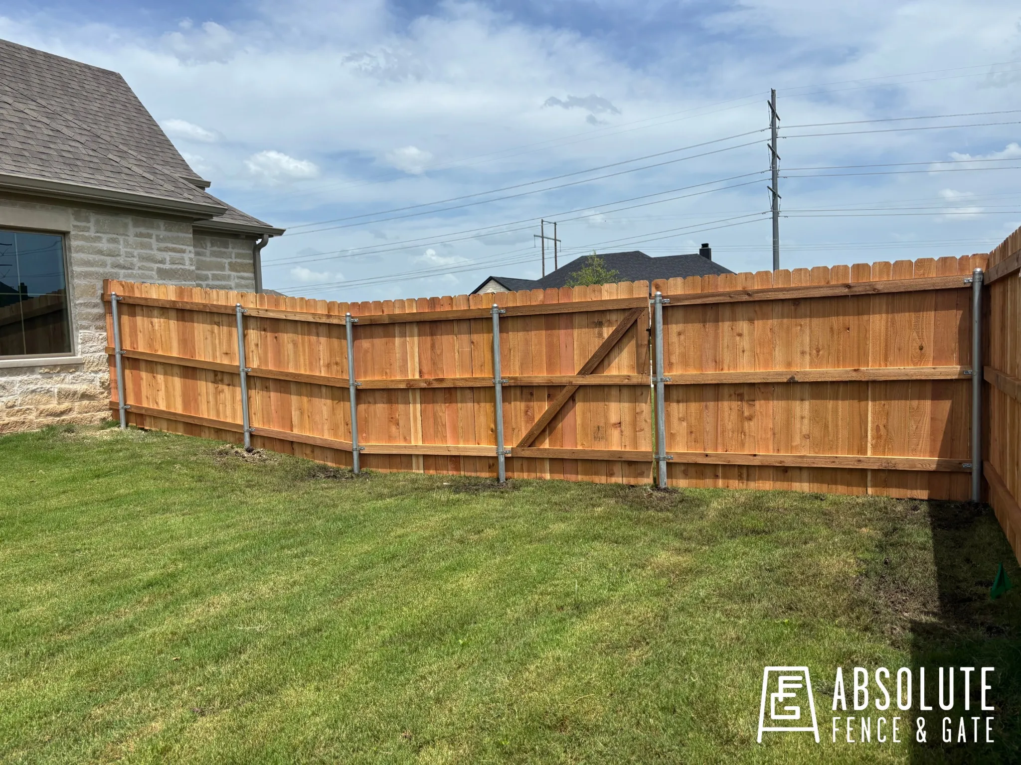 All — Cedar Fence Metal Posts