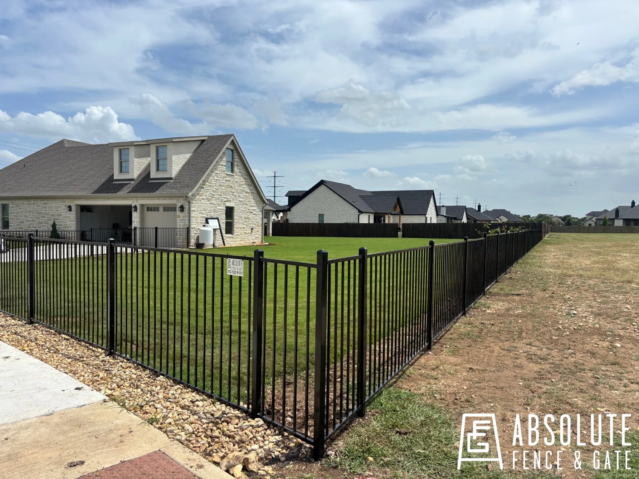 All — Iron Fence New Construction